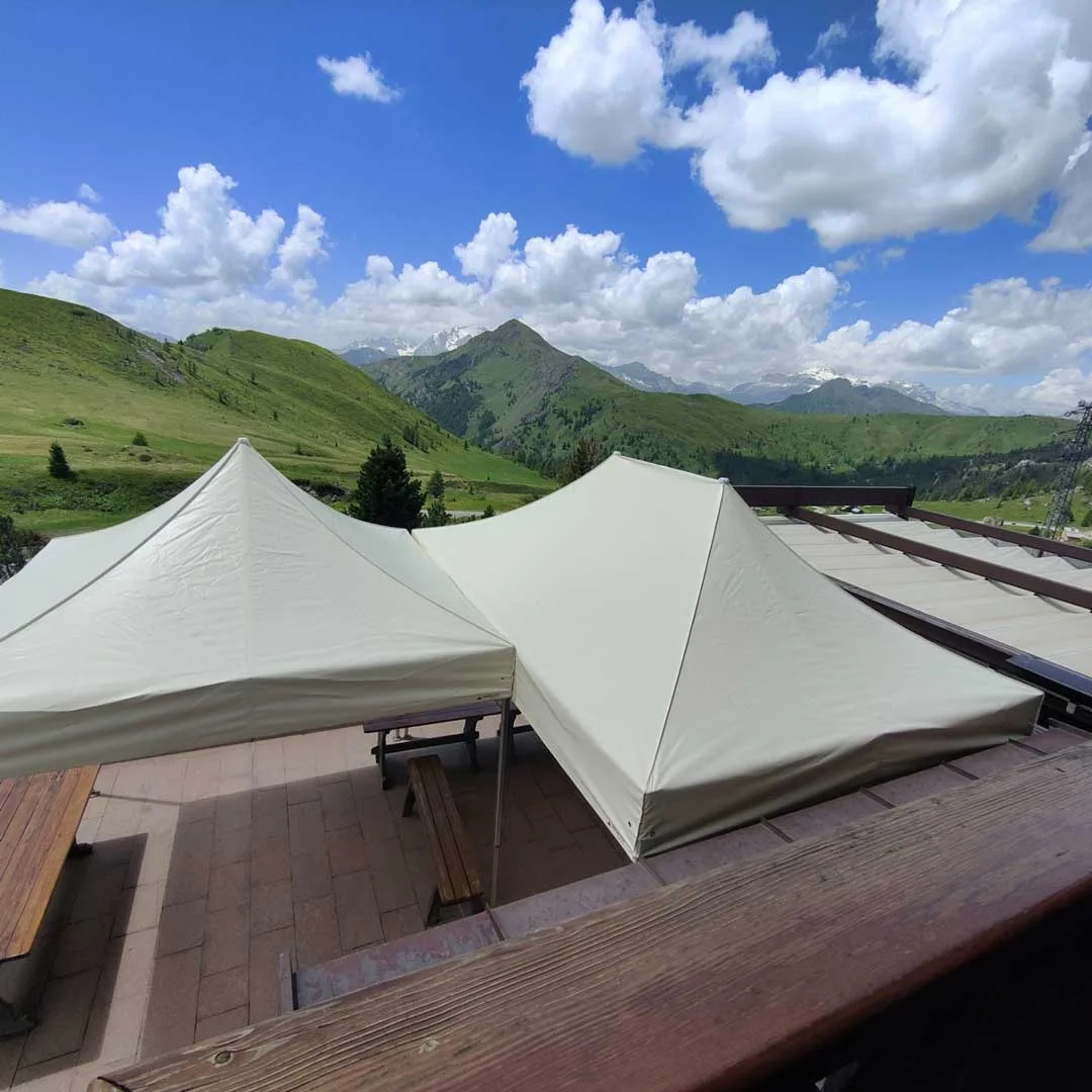 Gazebo Pieghevole Ristorante Montagna Cortina Kongline
